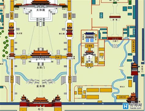 紫禁城平面圖|北京故宮知識大全！圖文詳解